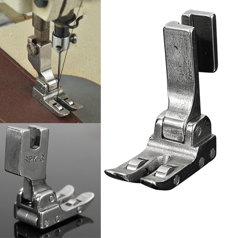Prensatelas de rodillo para máquina de coser Industrial, SPK-3 con rodamiento, prensatelas de acero completo, tela recubierta de cuero, SUB venta: Default Title