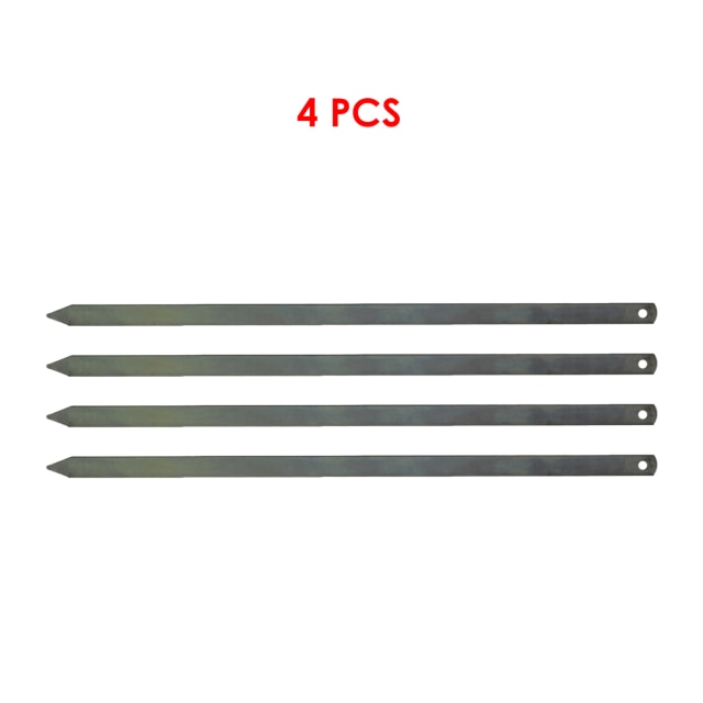 Adana Kebab Doner Vlees Gehakt Kip Gegalvaniseerd Spies 50 Cm Keuken Barbecue Grill Kebab Spies Pro Product Bbq Tool: 4 PCS