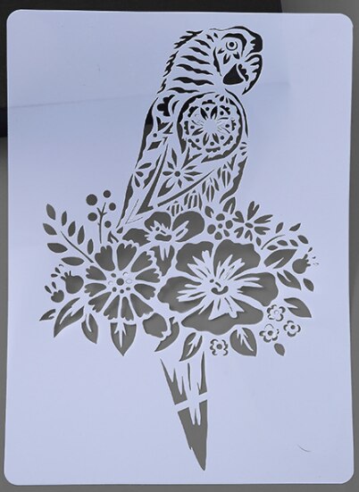 A4 29 * 21cm Many animal DIY stencil wall painting... – Grandado