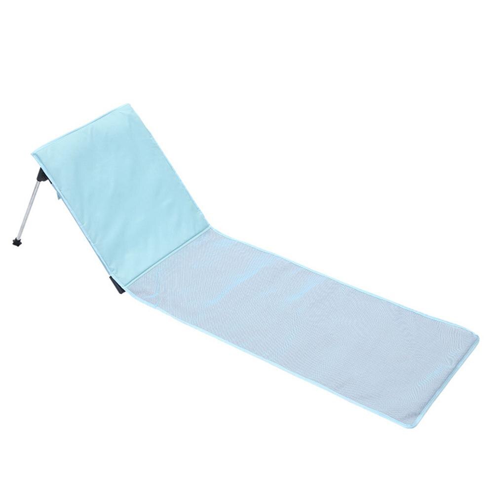 Hobbylane udendørs strand solstol ultralet aluminiumslegering enkeltstol med hynde til camping: Default Title