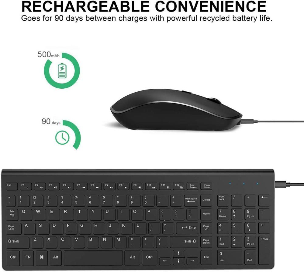 Clavier et souris Bluetooth combinés, clavier et s – Grandado