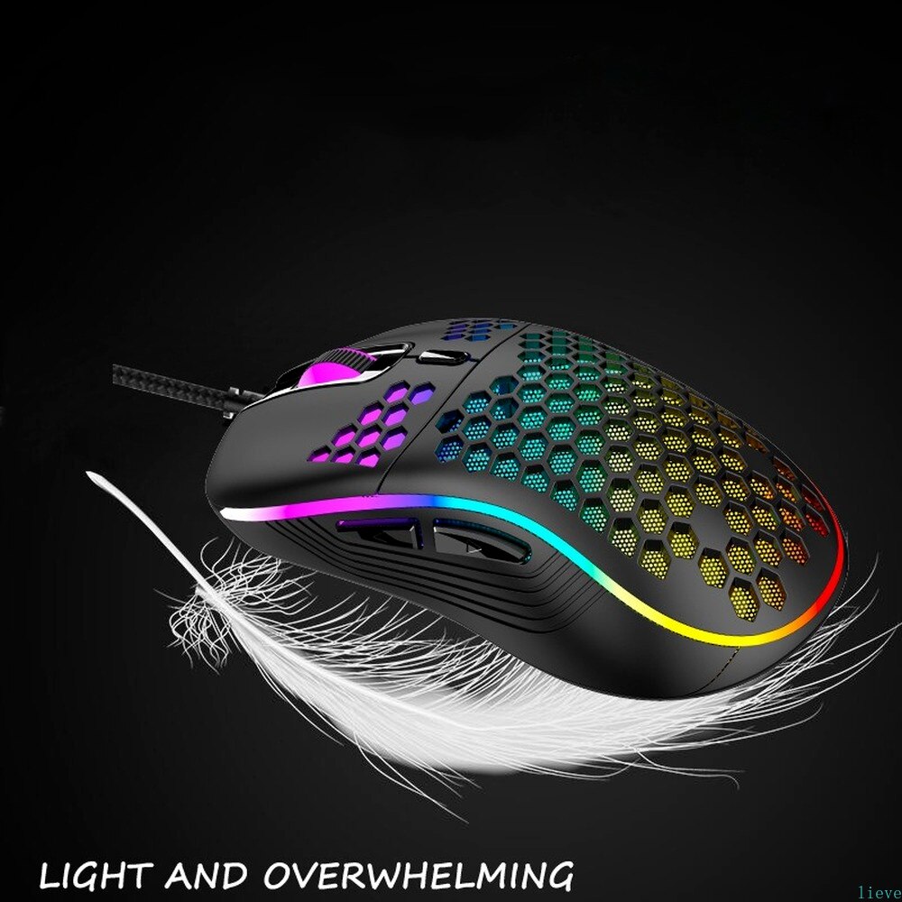 2022 Gaming Mouse USB Wired Mice RGB Backlight 6 Keys Mouse For PC Gaming Mouse Laptop Computer Game Mouse Hollow Mice&amp;Keyboards