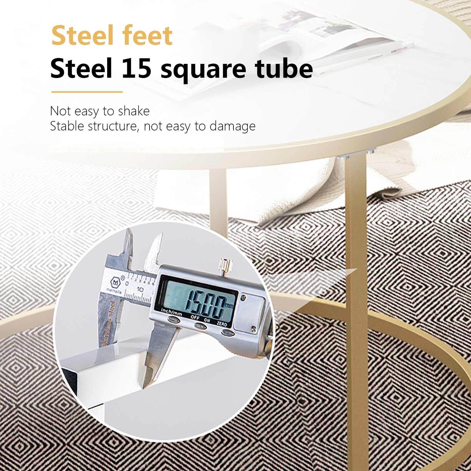 Round Table Nordic Small Coffee Table Modern Home Living Room Sofa Round Table Bedside Multifunctional Removable Table