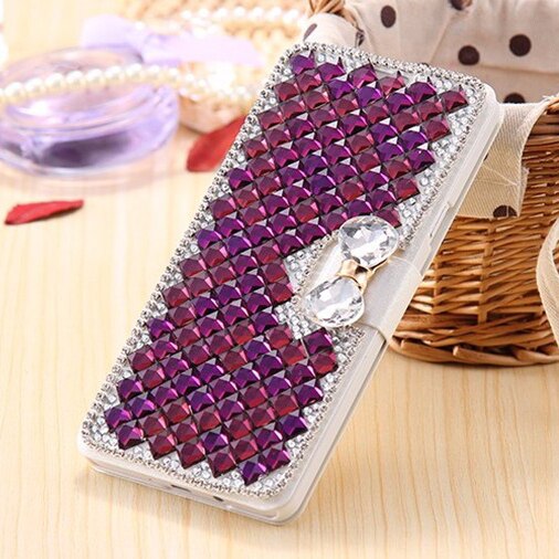 Glitter Phone Cover For OPPO A53 Flip Case Mirror Rhinestone Leather Cover Stand Holder For OPPO A53 Cover Mirror Case Bling: 4