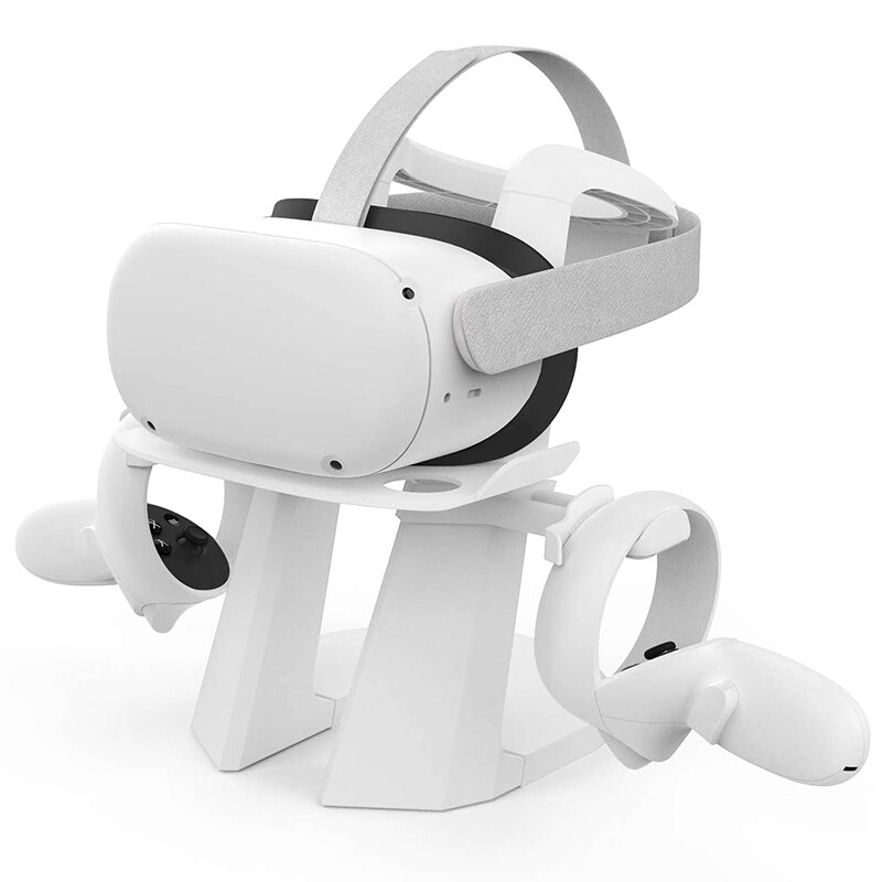 JABS VR Stand,More Stable Base Headset Display Holder and Controller Mount Station for Oculus Quest 2, Rift S Controllers