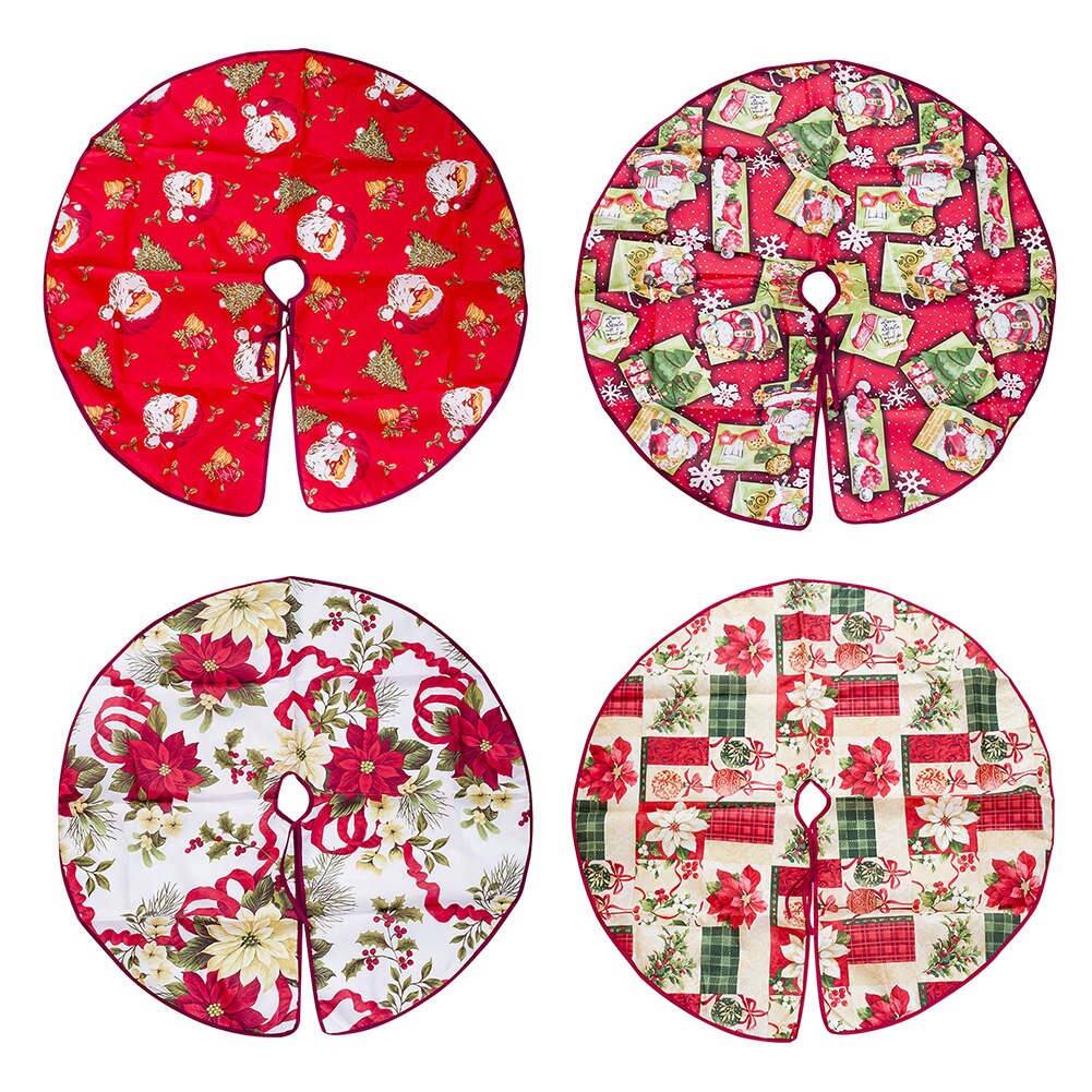 90Cm Kerstboom Rok Doek Santa Clausbase Boom Schort Feestelijke Xmas Party Props Kerstversiering Voor Boom