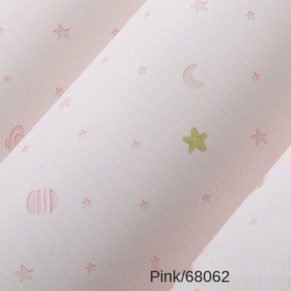 Wallpaper for stars and moon children blue night no woven boy and girl cartoon room Princess drawing paper: 0.53x9.5m1
