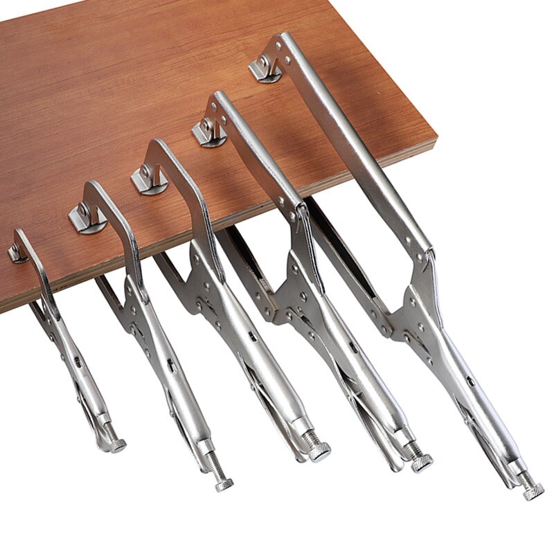 C Clamp weld Grip Vise Lock Jaw Alloy Steel Hand tool Clip Woodwork Swivel Pad Wood Work Tool 6/9/11/14 Inch