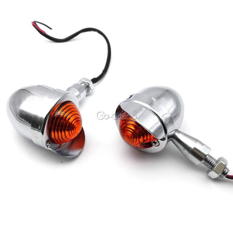 2X Motorcycle Chrome Turn Signals For Suzuki Boulevard Intruder M50 M90 C50 C90 VL 1400 1500/Kawasaki Vulcan 900 1500 1600 1700