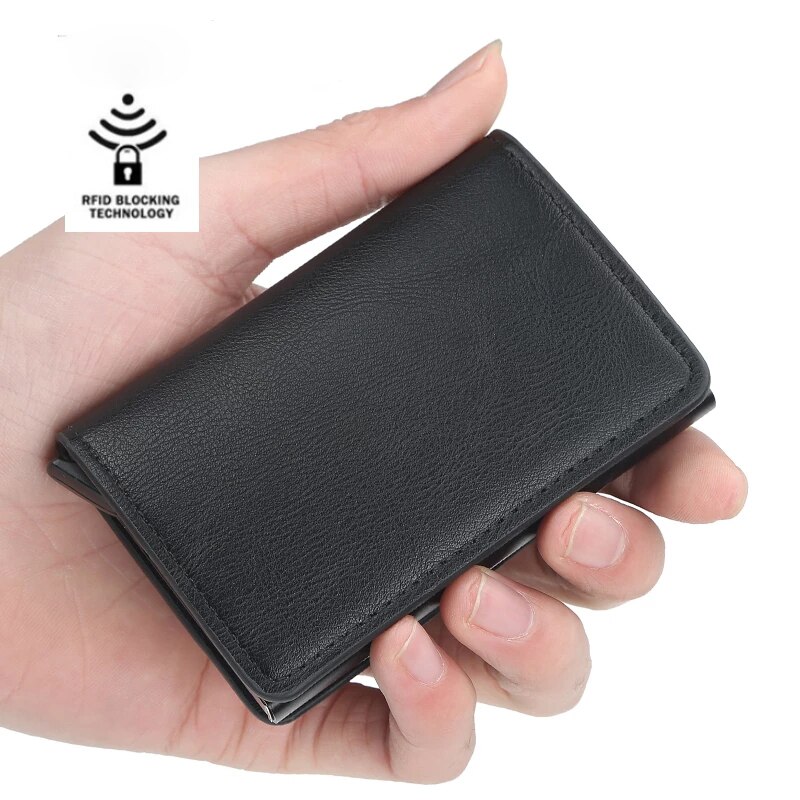 Aluminium Metal Credit Business Mini Card Wallet 2022 Man Vrouwen Smart Wallet Visitekaarthouder Rfid Portemonnee