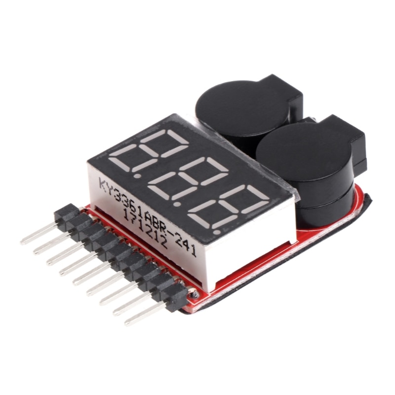 1-8s lipo / li-ion / fe rc båtbatteri 2 i 1 tester ledet lavspennings sommer alarm whosale &