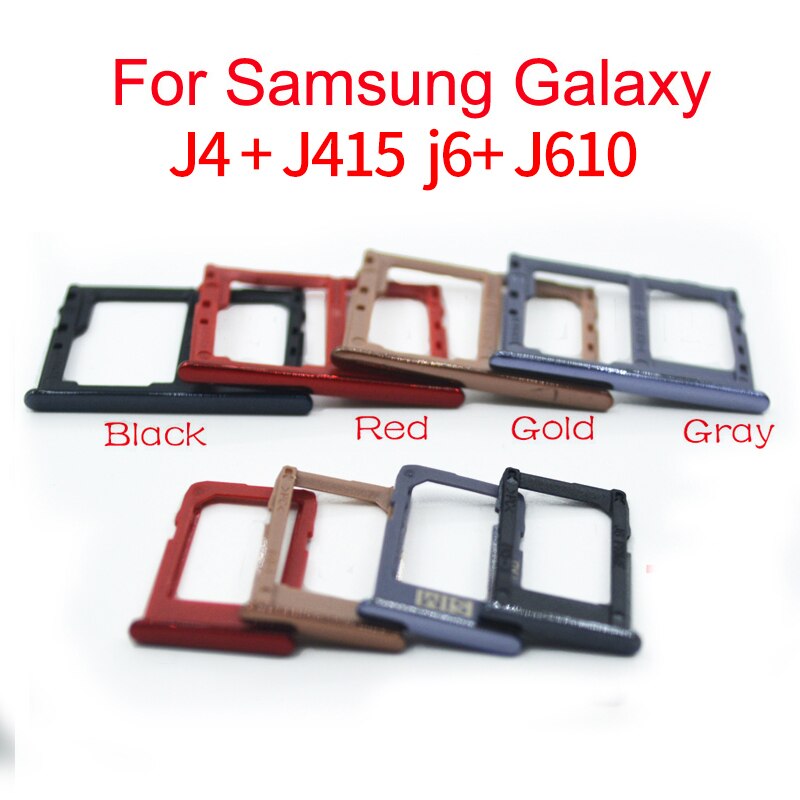 Für Samsung Galaxis J6 + J610F J6 Plus/J4 + J415F J4 Plus SIM Karten-behälter-schlitz-Halfter Ersatz Teil J610 J415