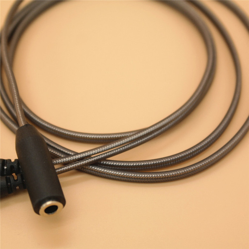 Y-splitter-Adaptador de Audio estéreo con micrófono, Cable de Audio, transductor de auriculares, combo, divisor para auriculares, 1 hembra a 2 macho de 3,5mm