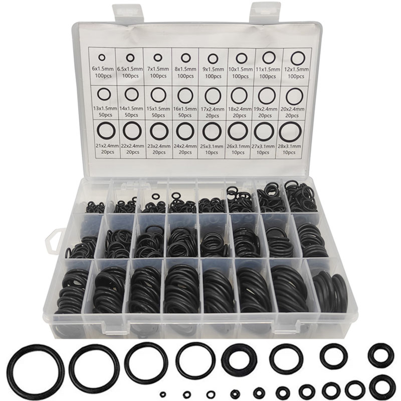 Gummi o-ringssats packningar tätning nitrilgummiband högtrycks o-ringar reparationssats tätning gummiband svarta o-ringar