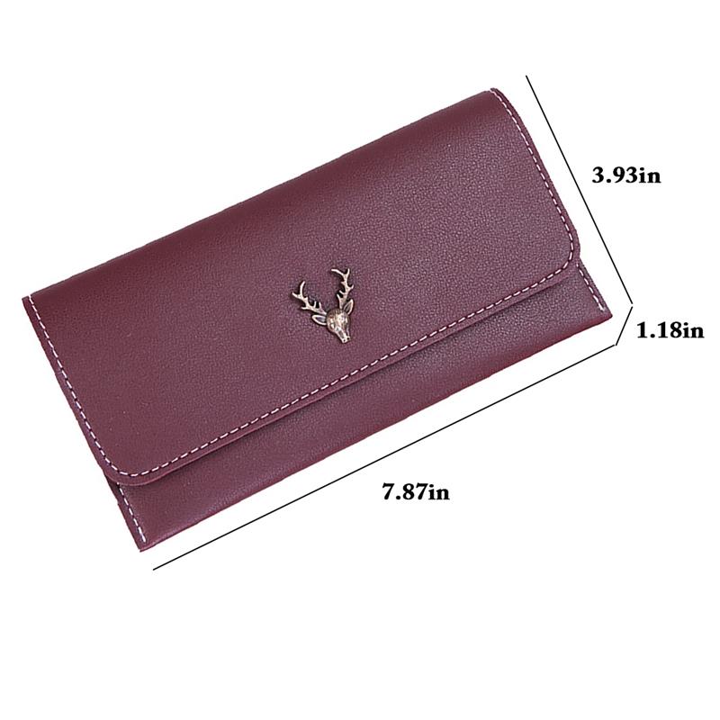 Wysokiej jakości PU skórzany portfel damski moda na co dzień przycisk monety portfel z saszetką na karty portfel sprzęgła kiesa wystrój łosia torba nowy przyjeżdża