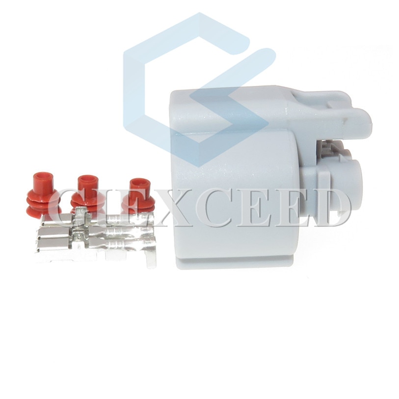 2 Sets 3 Pin Automotive Speed Sensor Plug Waterproof Cable Connector Socket For Toyota