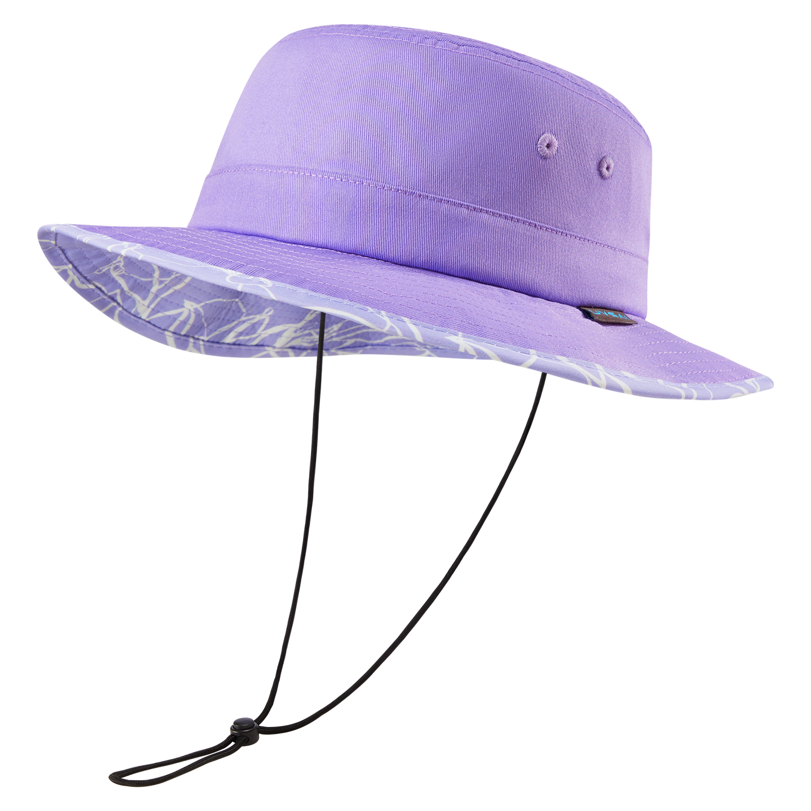 Udissolve-Chapeau de Soleil Pliable à Motifs, Sous Bord E27, pour l'Été, Randonnée, Pêche, Plage, Safari, pour Homme et Femme, 50 +: Lavande / M