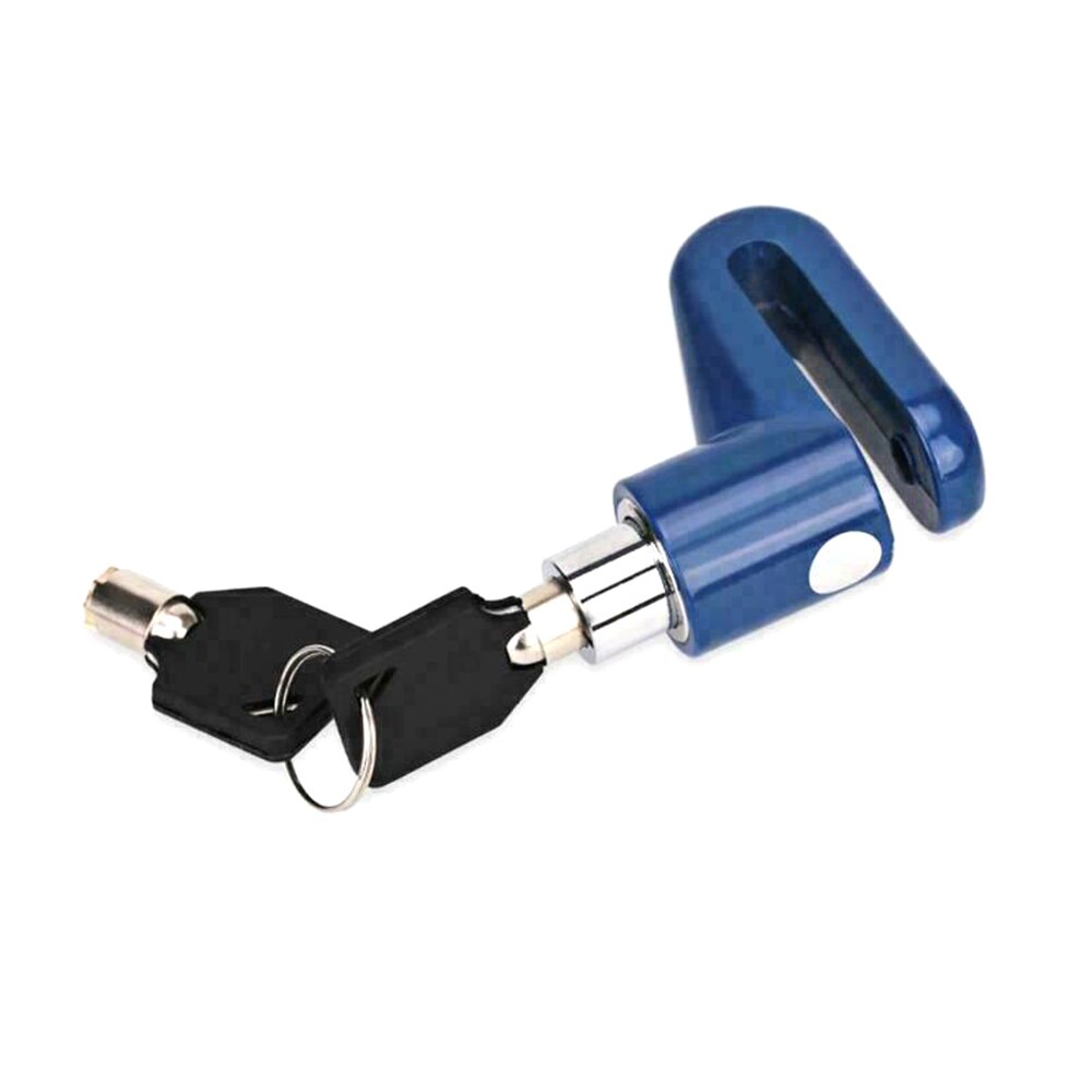 Motorfiets Lock Beveiliging Anti Diefstal Fiets Motorfiets Schijfrem Slot Diefstal Bescherming Voor Scooter Veiligheid: Blauw