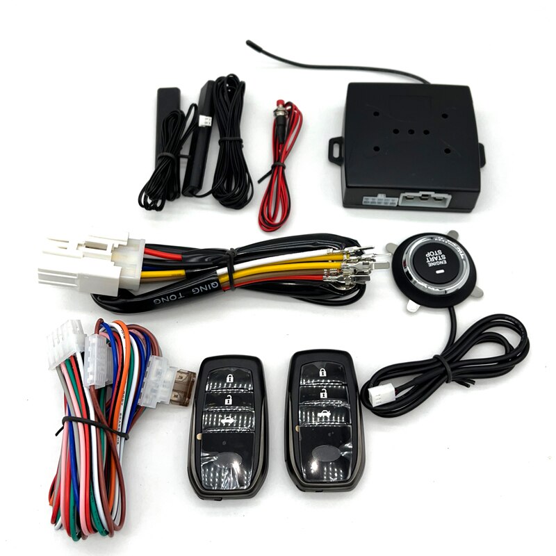 auto start stop keyless entry system engine start alarm system for Toyota