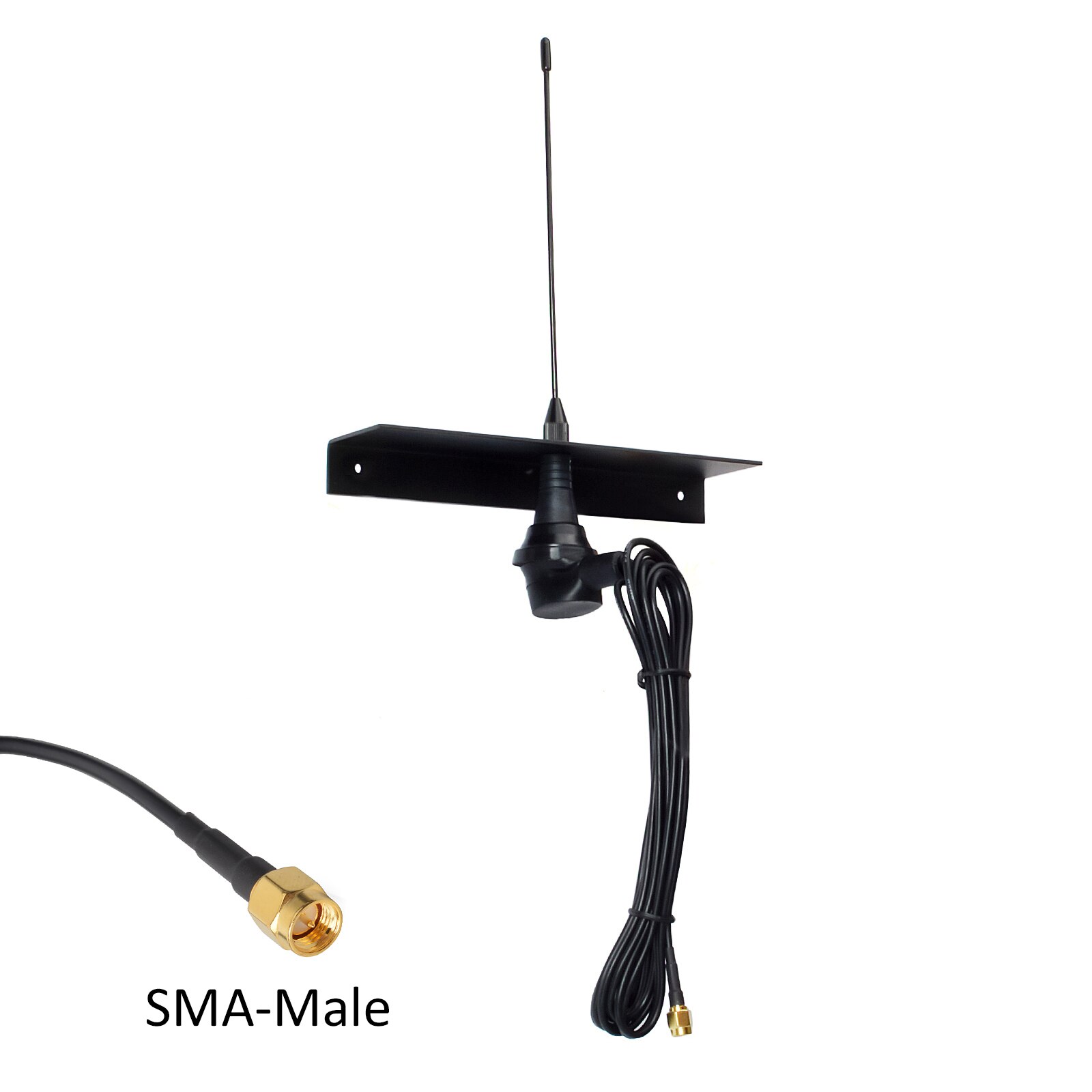 HYS-antena 3dbi Omni aérea de 50 Ohm GSM, 433Mhz, 3M (9,8 pies), Cable SMA Coaxial RG58, soporte de montaje macho