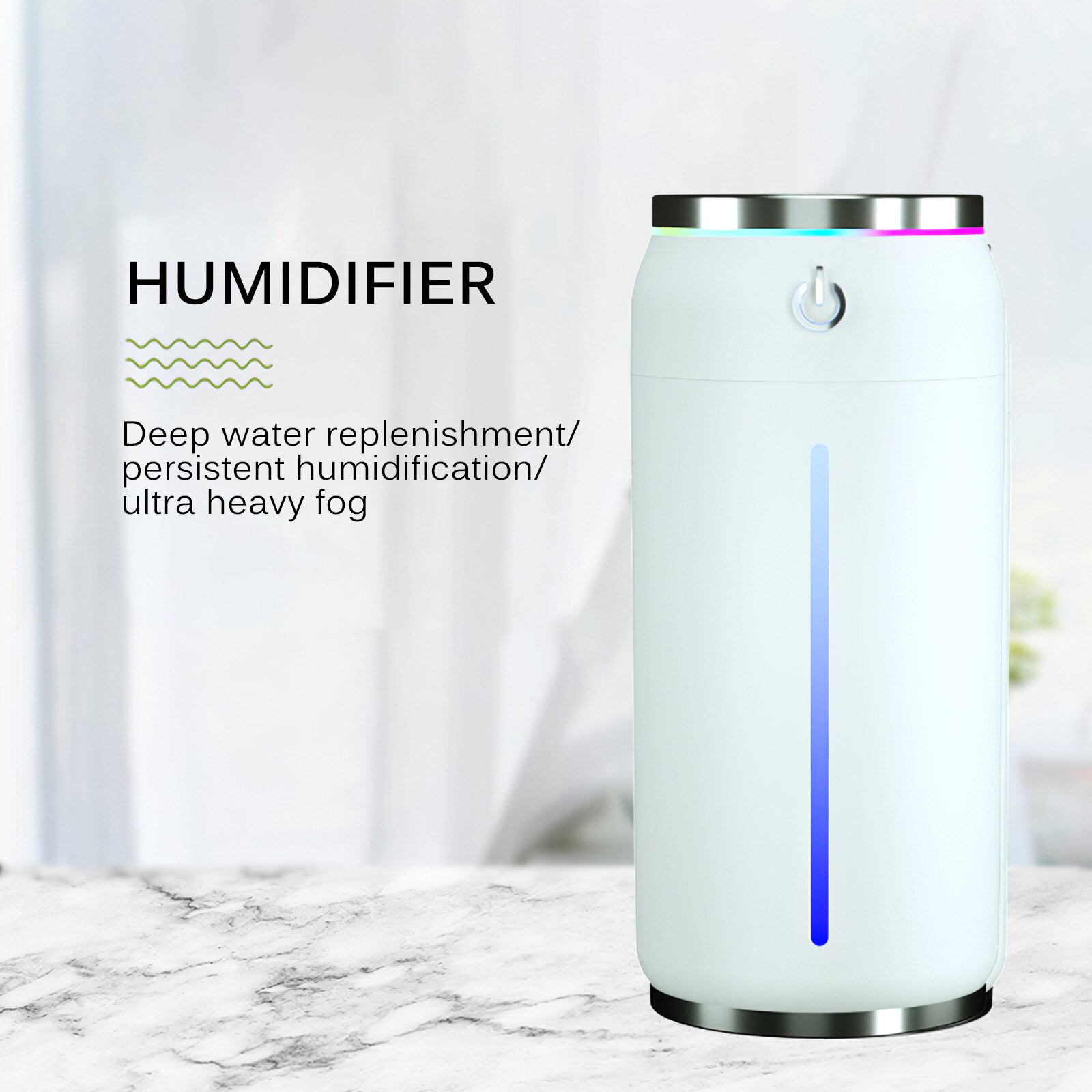 TiOODRE Air Humidifier Machine 220ml USB Two Modes Colorful Light Aromatherapy Diffuser Colorfu Humidifying Light Device