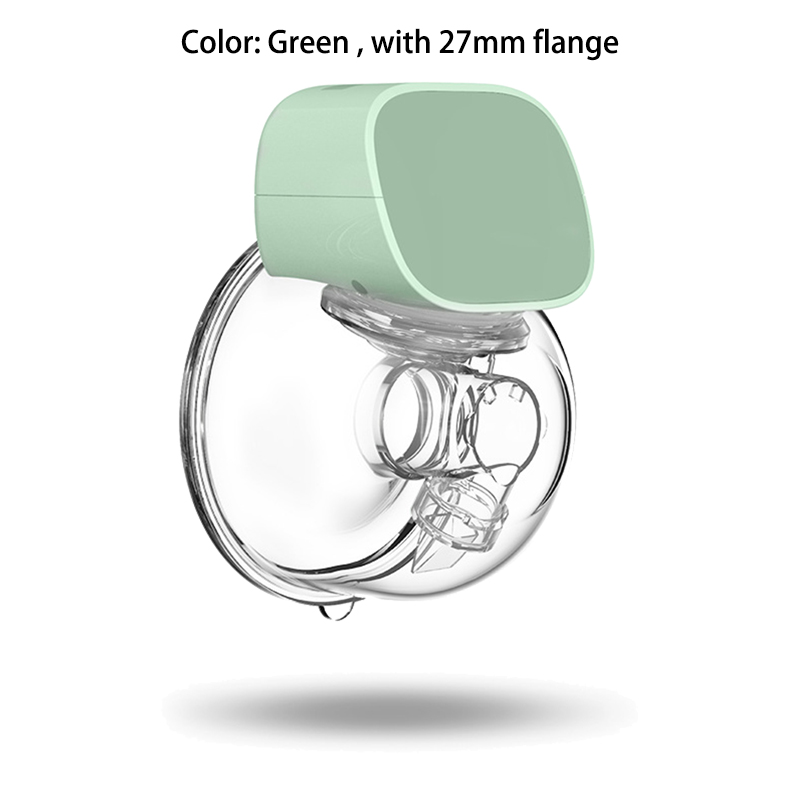 Draagbare Elektrische Borstkolf Baby Accessoires Stille Onzichtbare Handen Gratis Borst Pompen 2 Modus 5 Niveau Verstelbare Voor Hometravel: Green 27mm