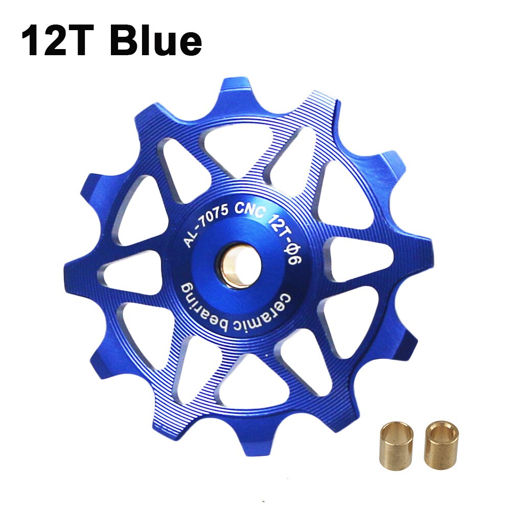 12T 14T 16T 18T MTB Fahrrad Keramik Lagerbier Jockey Rad Engen Breite Zähne Fahrrad Schaltwerk Rolle Rolle Für Shimano Sram: 12T Blau