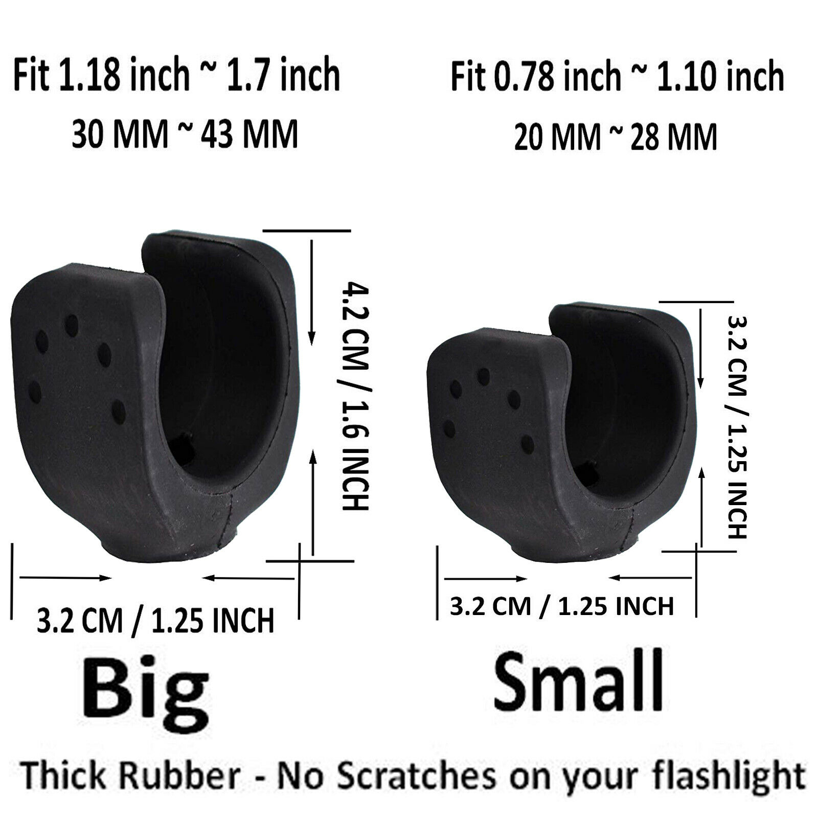 4x Taschenlampe Halfter Baseball Schläger Taschenlampe Stand LED taschenlampe Lampe halterung für Auto