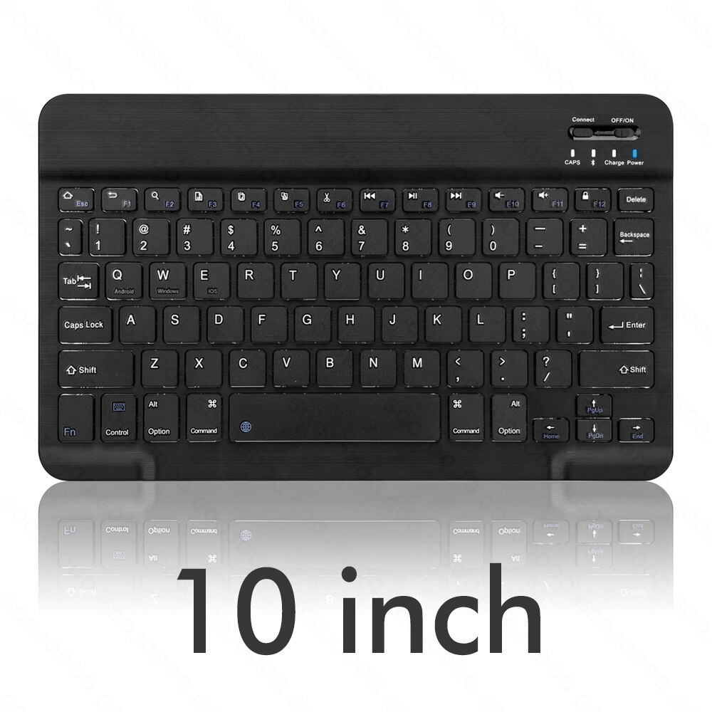 12 "bezprzewodowa klawiatura do ipada Bluetooth Pro 2020 11 12.9 Teclado Bluetooth do ipada smartfony Android ios Windows: 10 INCH BLACK A