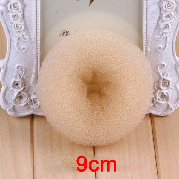 3 kolory moda elegancka ozdoba robić włosów kok pączek gąbka piankowa łatwy duży pierścień narzędzia robić stylizacji włosów fryzura akcesoria robić włosów dla dziewczynek kobiet: 06