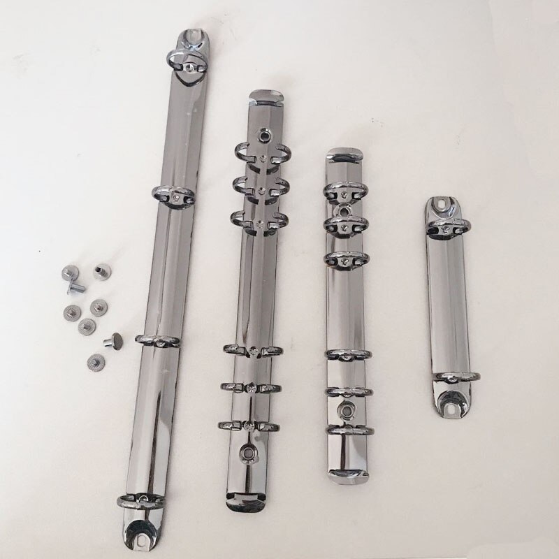 5 stk/parti gør-det-selv  a7 2 ringe notesbogbind  a5 a 6 6 ringe  a4 4 ringe o formbind metal ringbind clips mekanisme sort skole leverandører