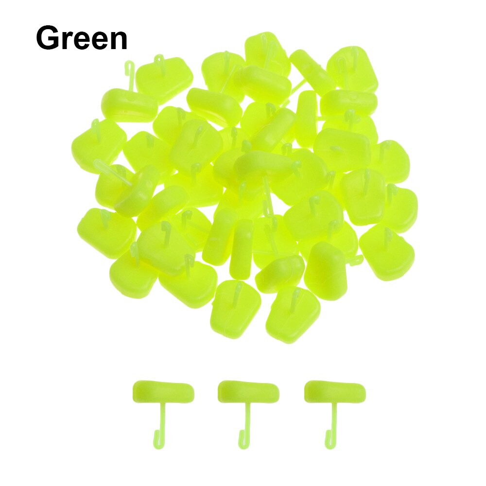 50Pcs Carp Corn Bait Pop Up Hair Rig Stop Fishing Tackles Boilies Bait Stopper With Micro Fishing Hook Stops Beads Accessories: green
