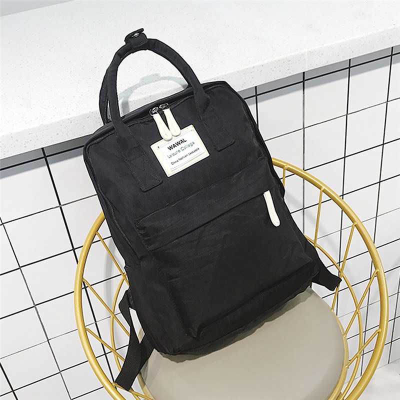 Mode Vrouwen Canvas Rugzakken Canvas Draagbare Schoudertas Waterdichte Schooltassen Voor Tieners Meisjes Patchwork Rugzak