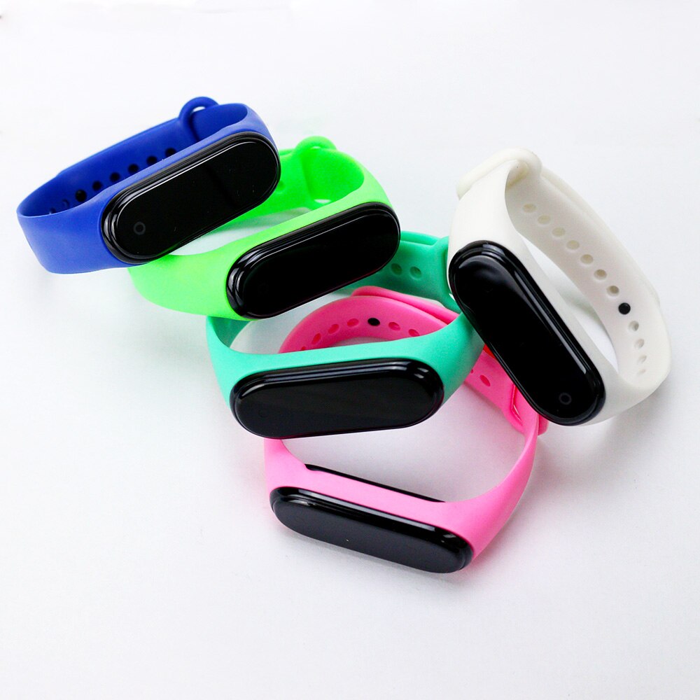 Hvidt blåt lys led sportsure børn gummirem digital børne ur til piger drenge girt relogio masculino herre relojes