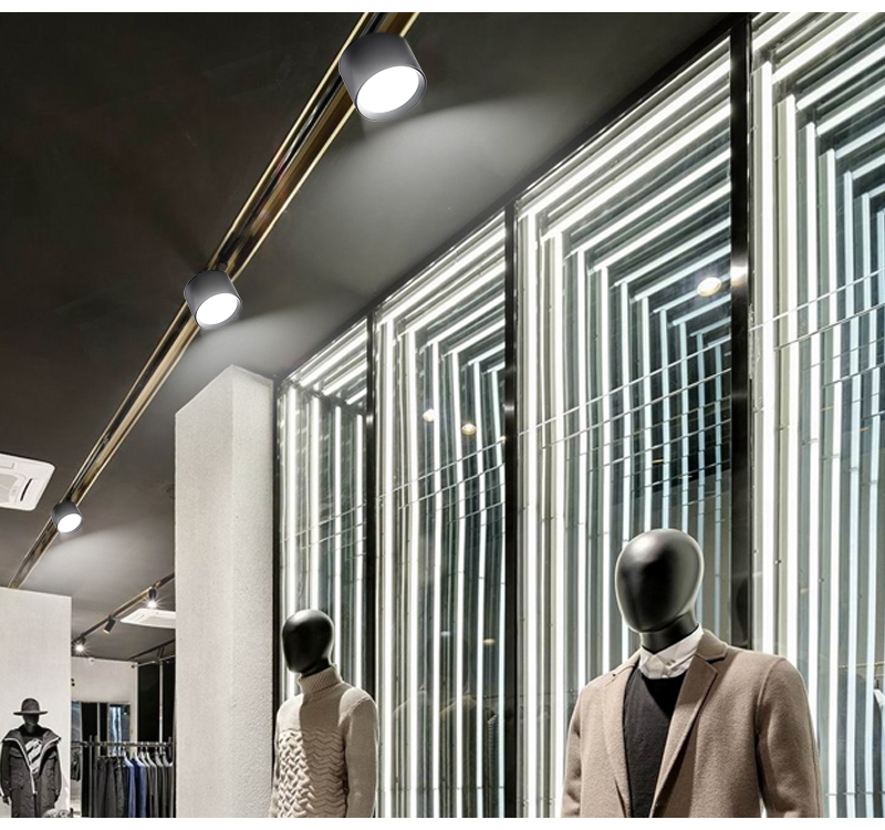 Regulável LED Track Light Fixture, COB Track Lighting, Lâmpada de parede Rail, Spot Lights, 220V, 5W, 7W, Spotlight, Loja de roupas, Casa