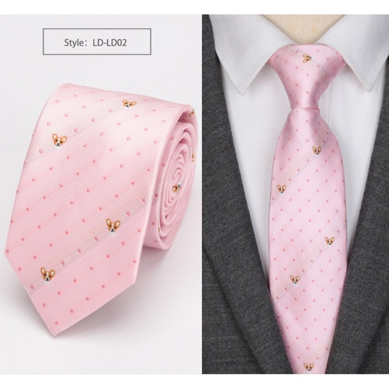 Cravate à rayures slim 6cm, Style anglais, JACQUARD tissé, à la pour hommes: LD-LD02