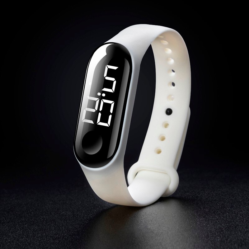 Horloges Led Elektronische Sport Lichtgevende Sensor Horloges Mode Mannen En Vrouwen Eenvoudige Waterdichte Horloges Alarm Outdoor: A