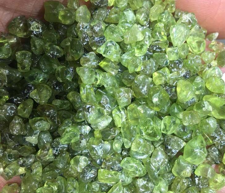 500G Gras Groene Kleur Stenen Kiezels Tuin Loopbruggen Plant Yard Decor Kunstmatige Pebble Voor Aquarium Aquarium Decoratie