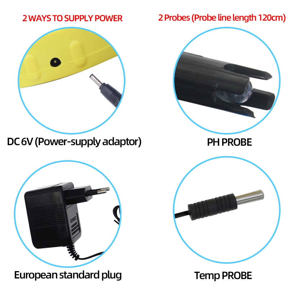 Digital LCD Online pH TEMP Meter Acidimeter Aquarium Drinking Water Monitor 0.01 PH Electrode Analyzer Backlit 21%off