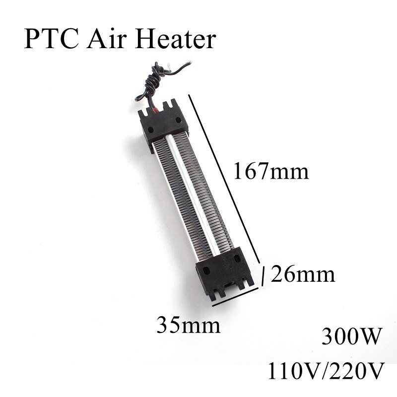 12V 24V 36V 48V 72V 110V 220V PTC Heater Ceramic Thermistor Air Heating Mini Outdoor Heaters Induction Aquarium Car Film Plate: 167x35x26mm