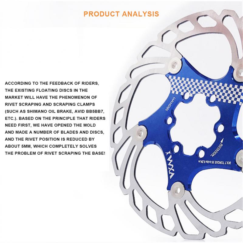 COMEA 1pc Bike Brake Rotor 140mm 160mm 180mm 203mm Bicycle Centerline Disc Brake Rotor Hydraulic Brakes Disc Rotors Mtb Part