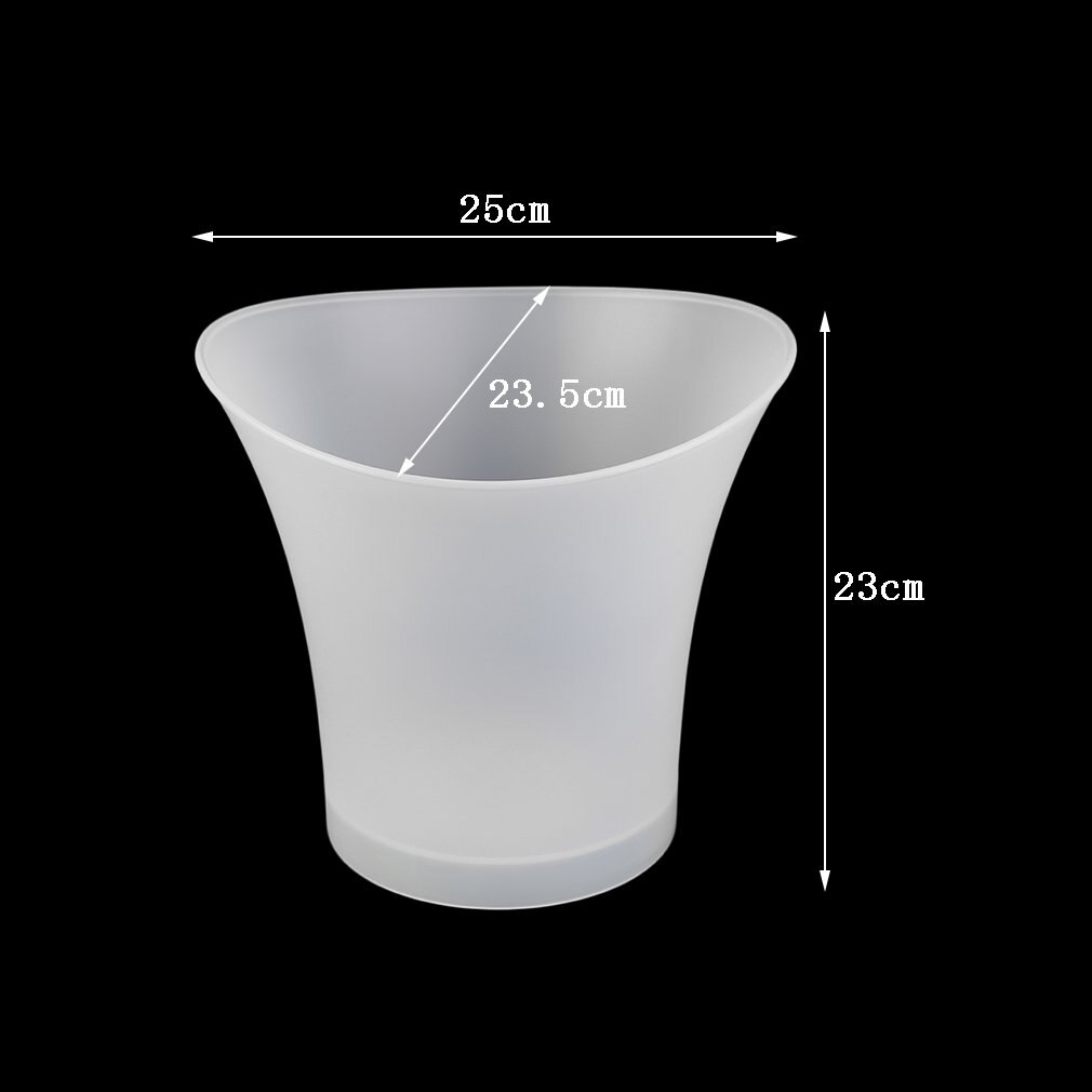 5L étanche en plastique LED seau à glace couleur changeante Bars boîtes de nuit lumière LED Up Champagne bière seau Bars fête de nuit