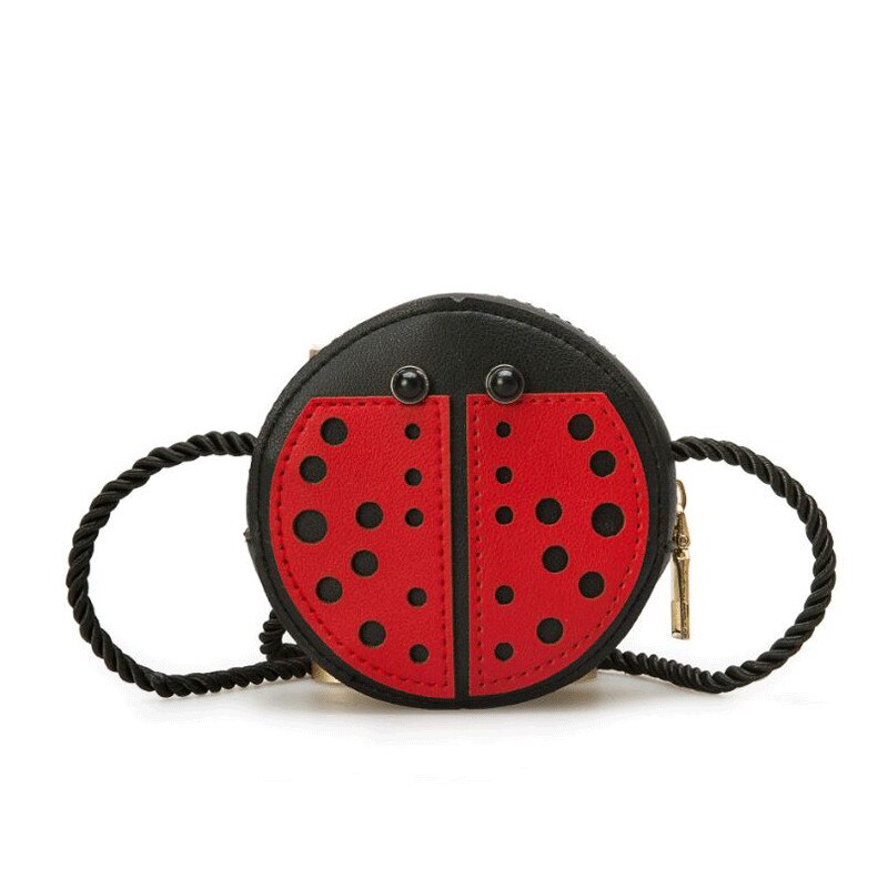 Kinderen Meisjes Vrouwen Kleine Schoudertas Lederen Heuptas Crossbody Handtas Dames: Ladybug