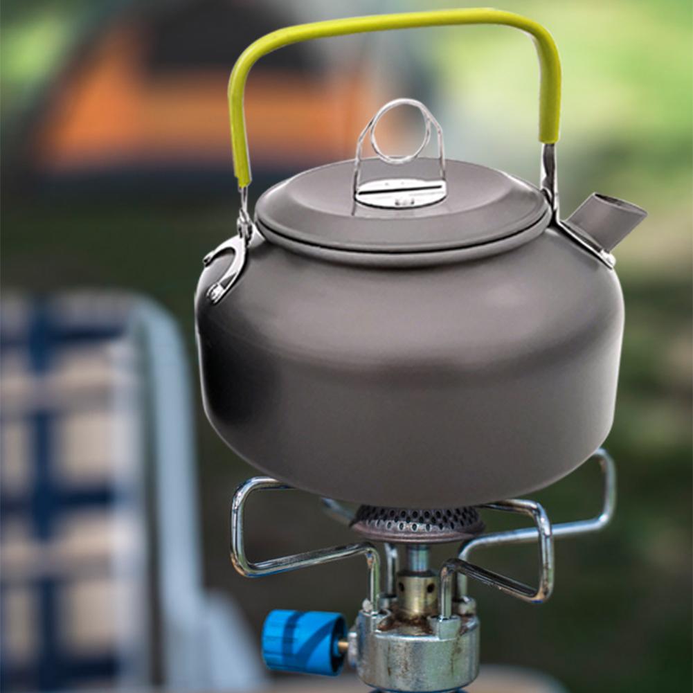 Draagbare Camping Kook Waterkoker Aluminium Outdoor Theepot Waterkoker Pot Koffie Pot Picknick Servies 0.8/1.1/1.2/1.6L