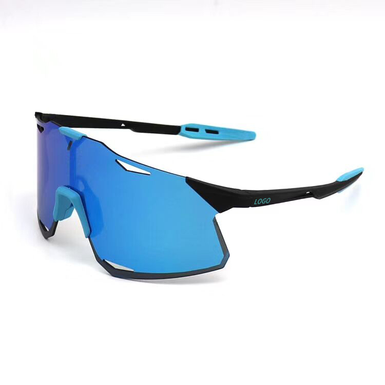 Hypercraft 3 lens sagan udendørs sportsbriller ultralette ultraperformance cykelbriller briller peter man: Logoblue