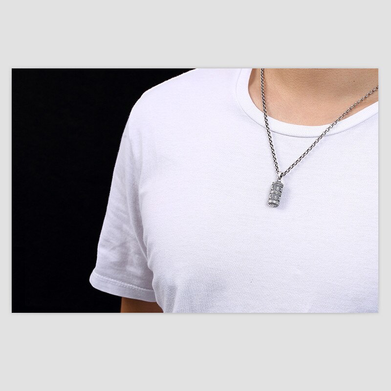 Uglyless Real 999 Fine Thai Silver Lovers Openable Gaudencio Box Pendants without Chains Engraved Buddhism Mantra Jewelry Unisex