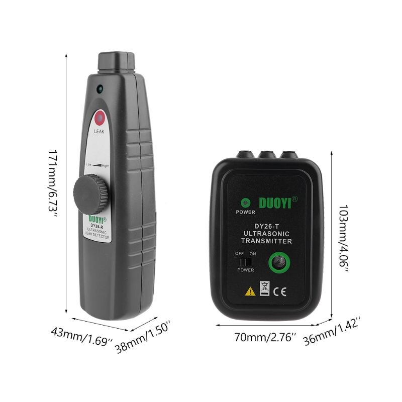 Portable DY26 Ultrasonic Flaw Detectors Gas Vacuum Sealing Leakage Tester Auto Car Repair Location Determine Leak Tester