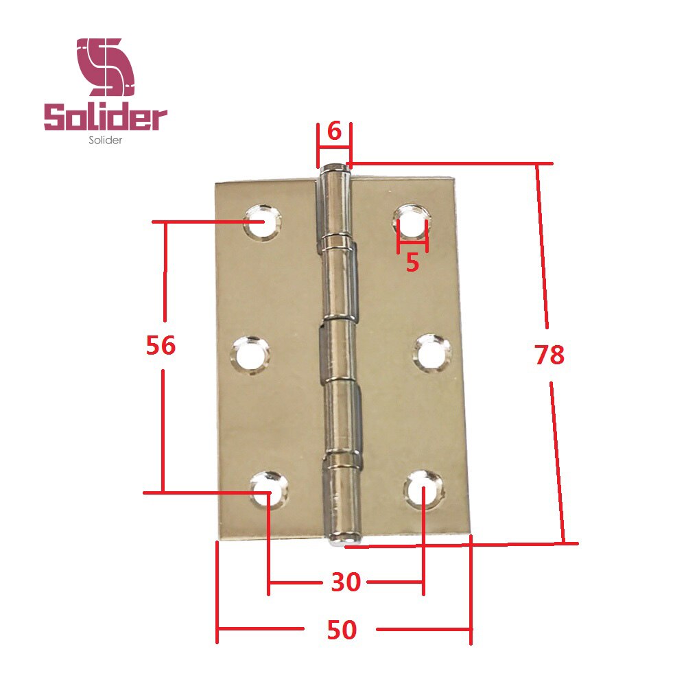 2 Stuks 3 Inch Rvs Platte Scharnieren Deur Connector Lade Meubilair Boekenkast Window Kabinet Scharnier