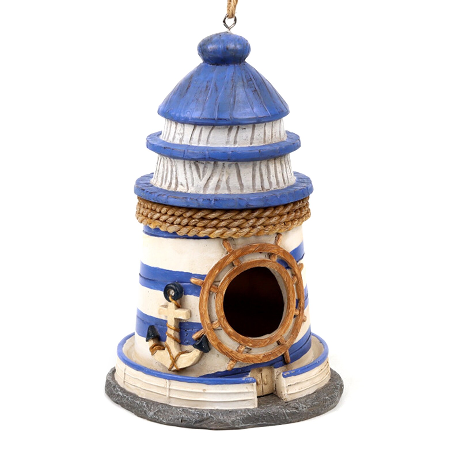 Bird House Bird Box Resin Bird House Garden Decor Bird House Hanging Bird Nesting Hut Resin Decoration