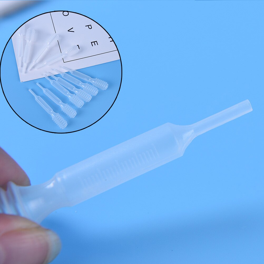 10 stks Parfum Druppelaar 5 ml Transparante Pipetten Wegwerp Veilig Plastic Pipet Transfer Meetpipetten Lab Supplies